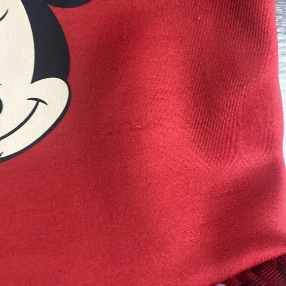 Disney Minnie Mouse Party Dress Red Black Tulle Sequins Hood Child Size S 6/6x - Picture 7 of 10